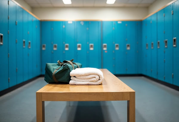szatnia w klubie fitness